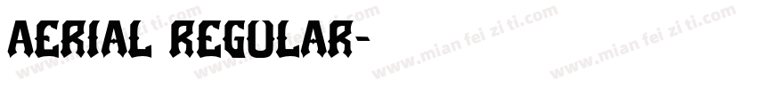 Aerial Regular字体转换